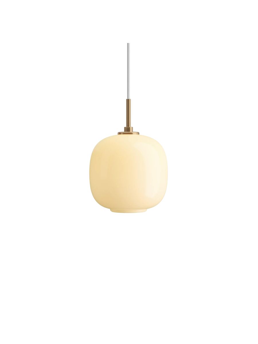 VL 45 RADIOHUS SUSPENSION BRASS/GLOSSY PALE YELLOW GLASS Ø 175