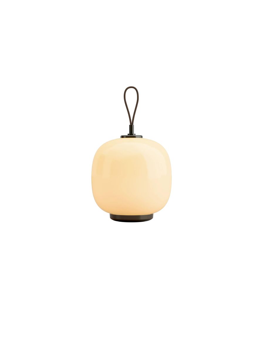 VL 45 RADIOHUS PORTABLE LAMPE BRASS/GLOSSY PALE YELLOW GLASS Ø 175