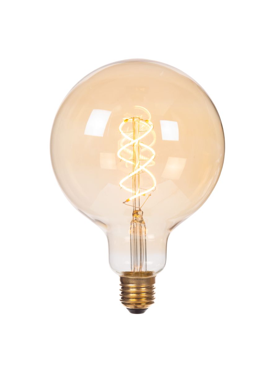 G125 AMPOULE FILAMENT Ø 12,5 CM E27 1X4,9W 2200K AMBRE