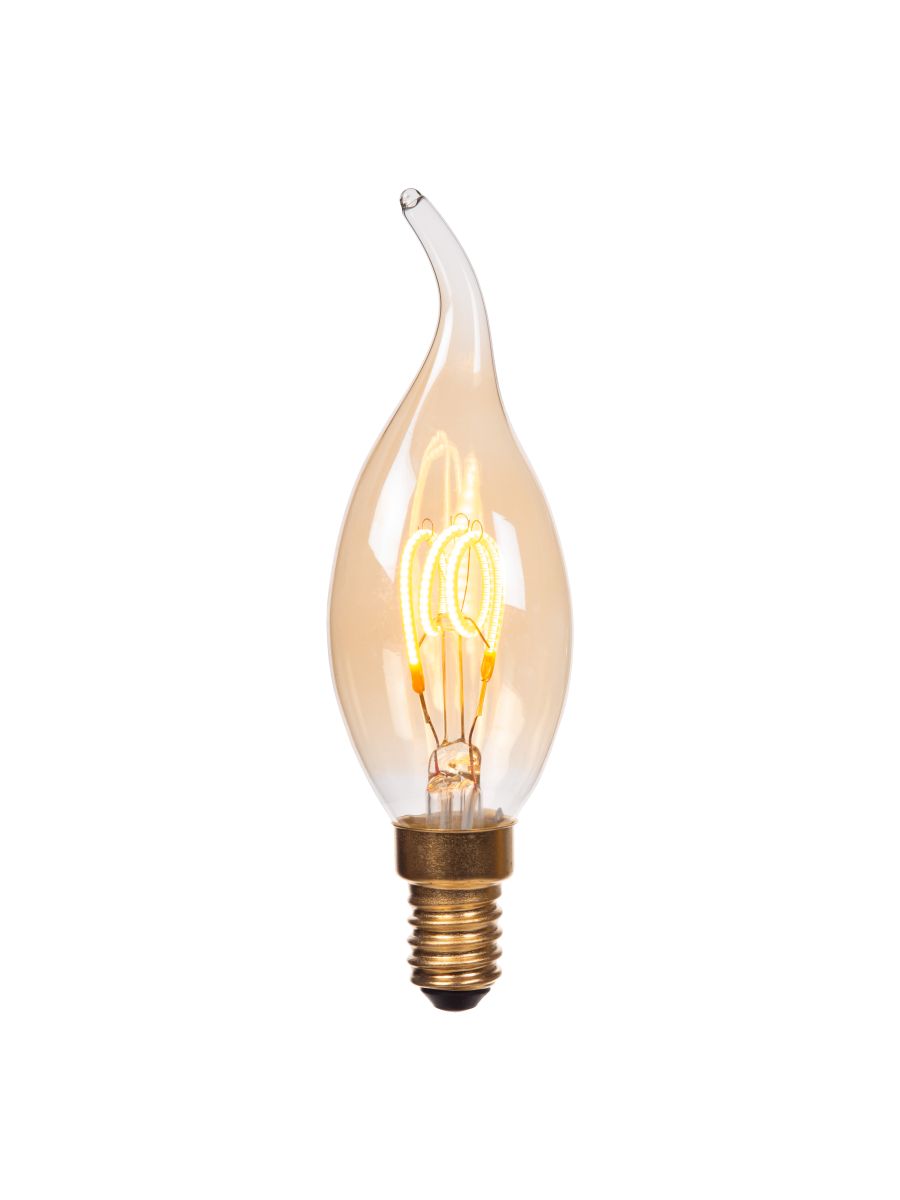 CT35 AMPOULE FILAMENT Ø 3,5 CM E14 1X3W 2200K AMBRE