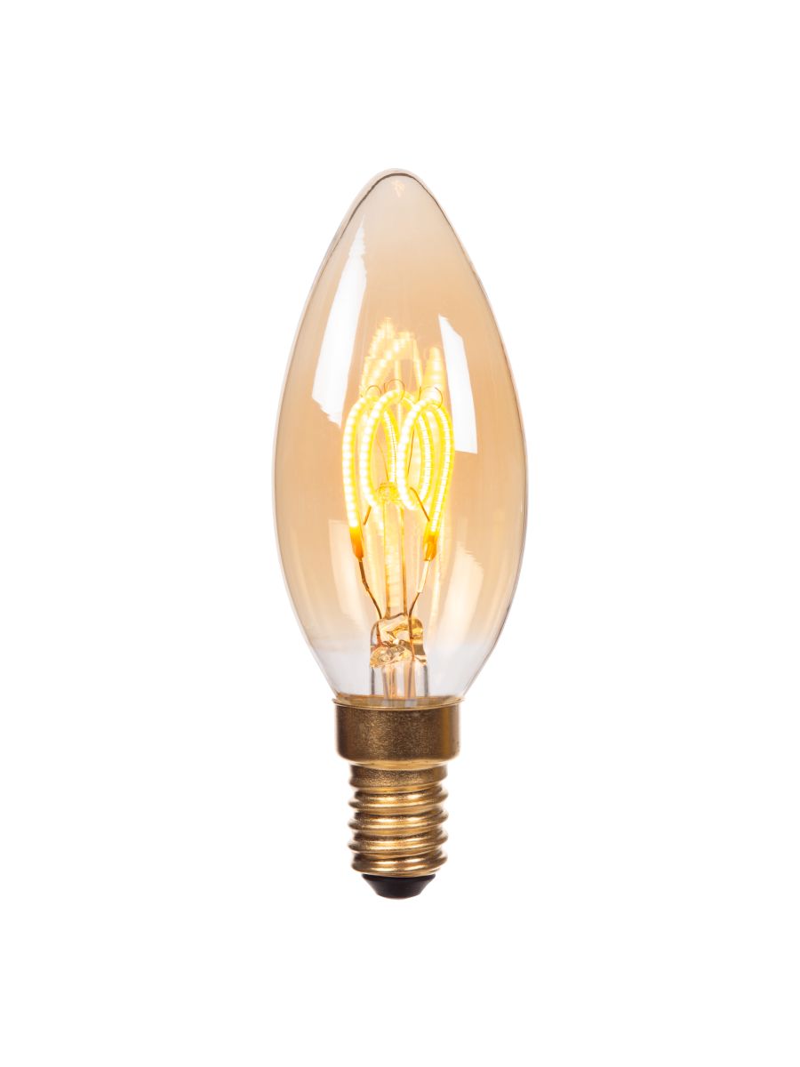 C35 AMPOULE FILAMENT Ø 3,5 CM E14 1X3W 2200K AMBRE