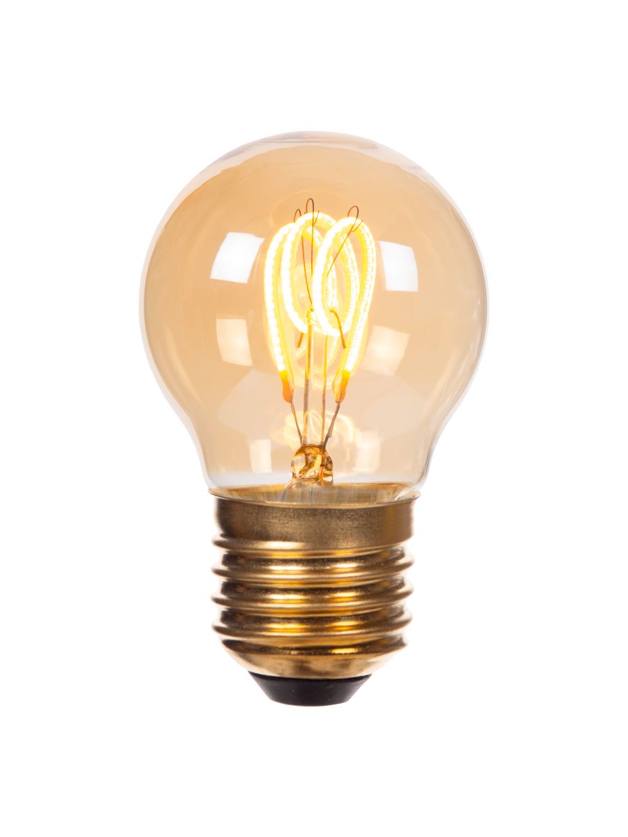 G45 AMPOULE FILAMENT Ø 4,5 CM E27 1X3W 2200K AMBRE