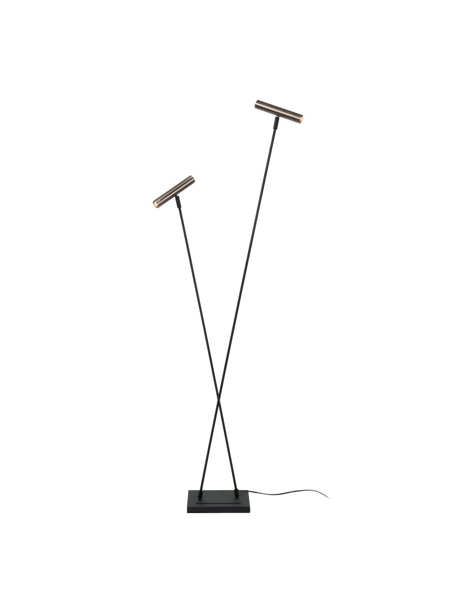 DUARTE LAMPADAIRE 2XG9 FER GRIS
