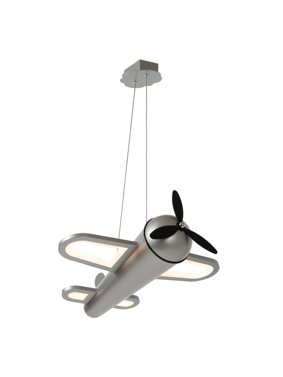 FOKKER SUSPENSION CHAMBRES D'ENFANT LED 1X28W 2500K FER GRIS