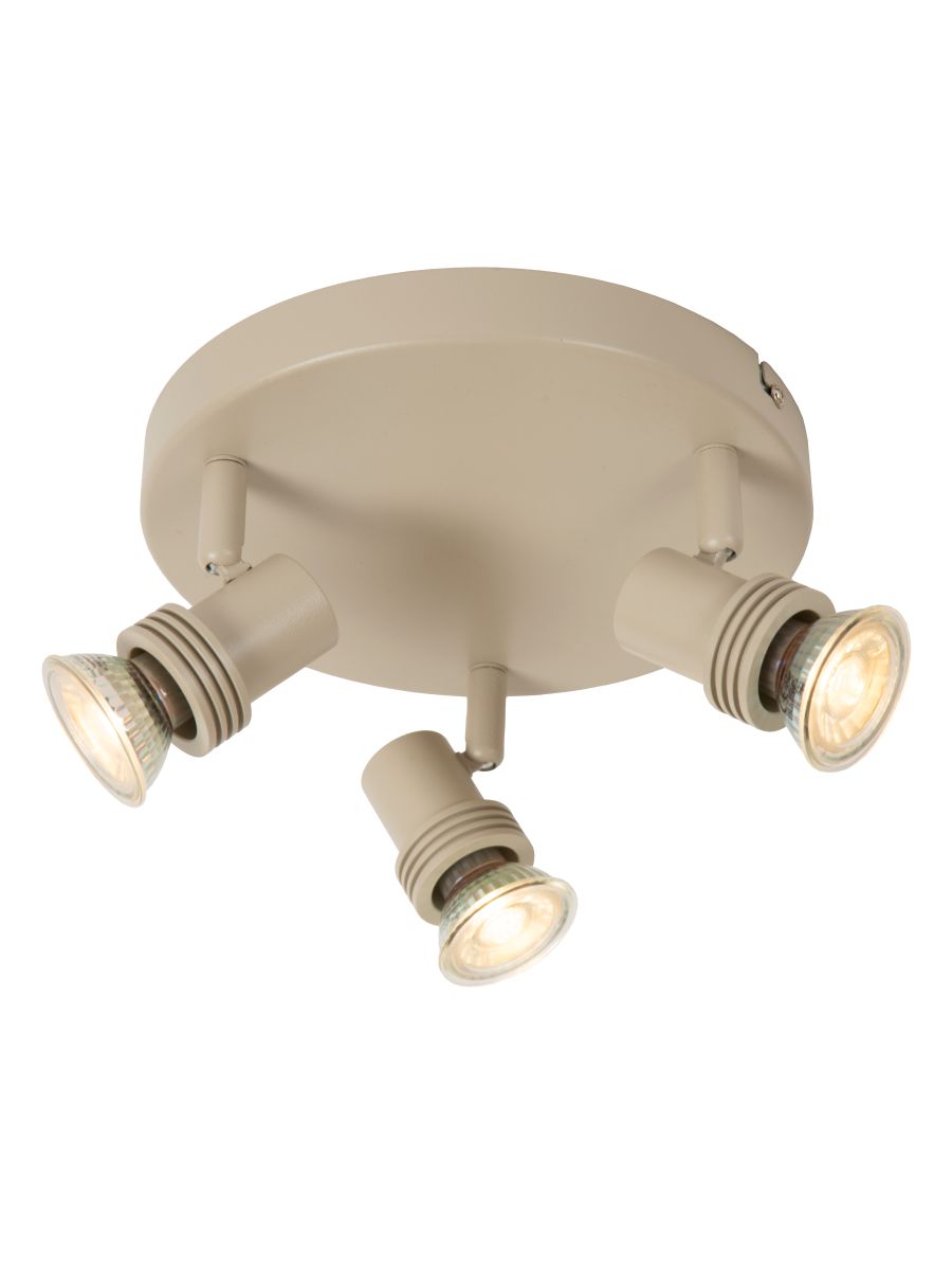 KIANTI SPOT PLAFOND Ø 21 CM 3XGU10 TAUPE