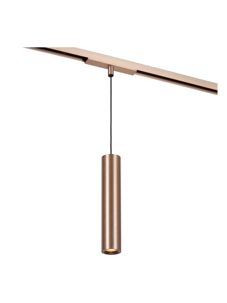 LINIAL LUXUS SUSPENSION SYSTÈME DE RAIL MONOPHASÉ / ÉCLAIRAGE SUR RAIL 1XLED CHAMPAGNE