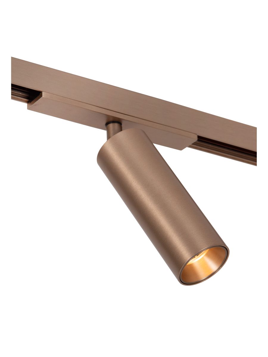 LINIAL MOX SPOT SUR RAIL SYSTÈME DE RAIL MONOPHASÉ / ÉCLAIRAGE SUR RAIL 1XLED CHAMPAGNE