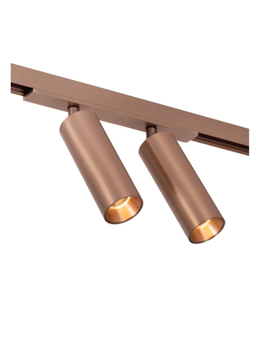LINIAL MOXX SPOT SUR RAIL SYSTÈME DE RAIL MONOPHASÉ / ÉCLAIRAGE SUR RAIL 2XLED CHAMPAGNE