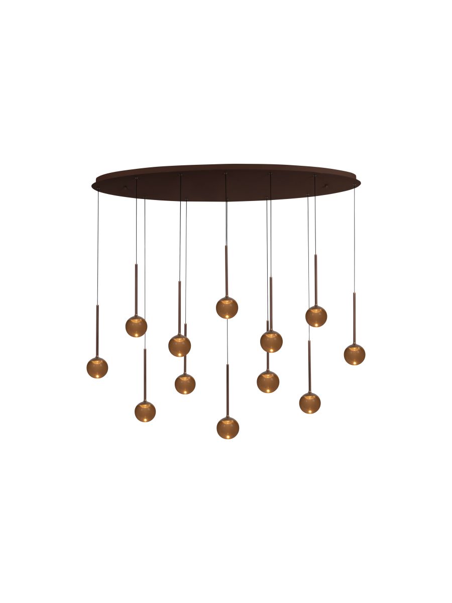 CALINA SUSPENSION 12X7W CAFÉ