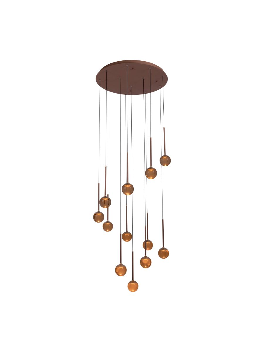 CALINA SUSPENSION Ø69,9 12X7W CAFÉ