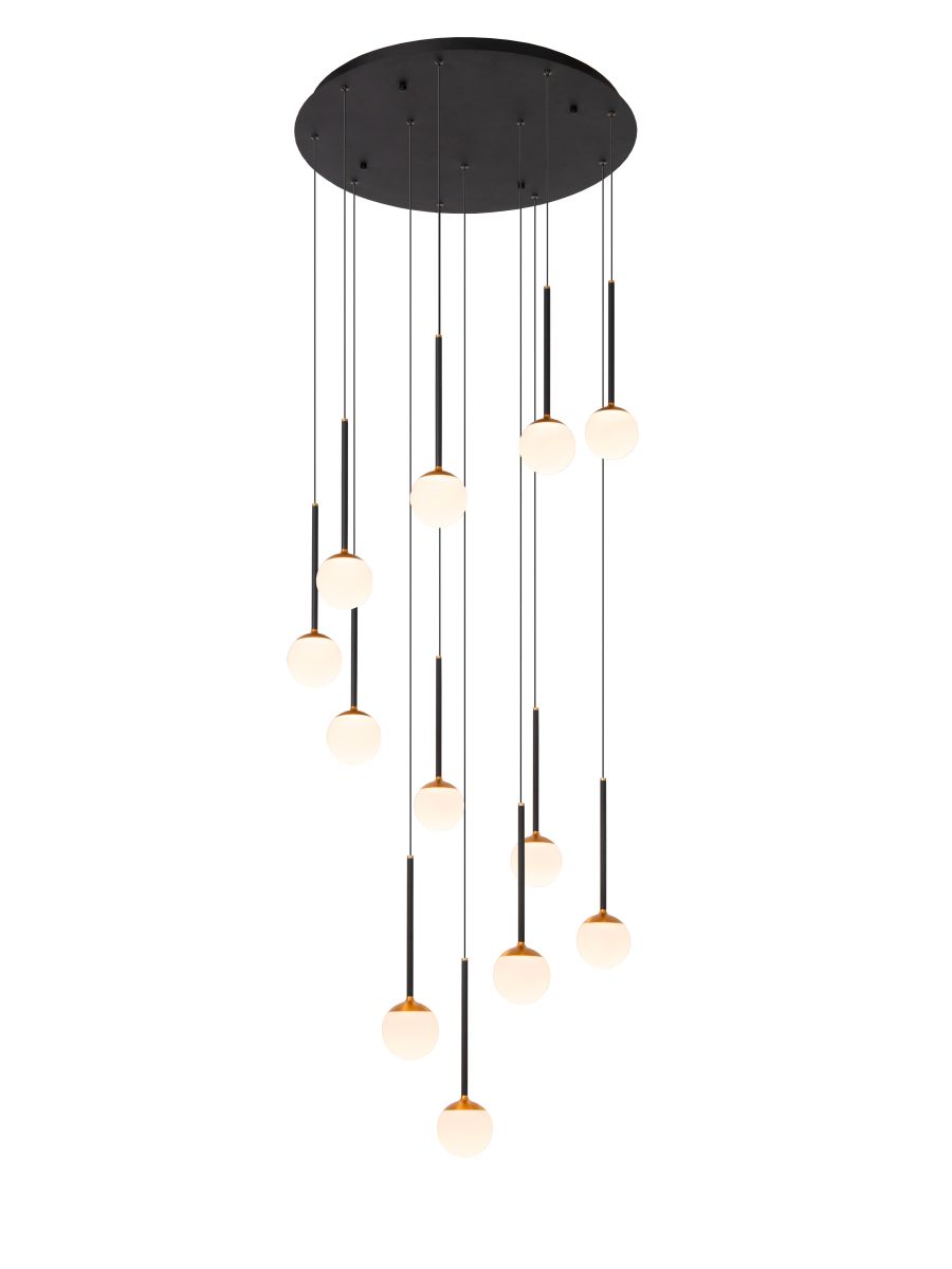 CALINA SUSPENSION Ø69,9 12X7W NOIR