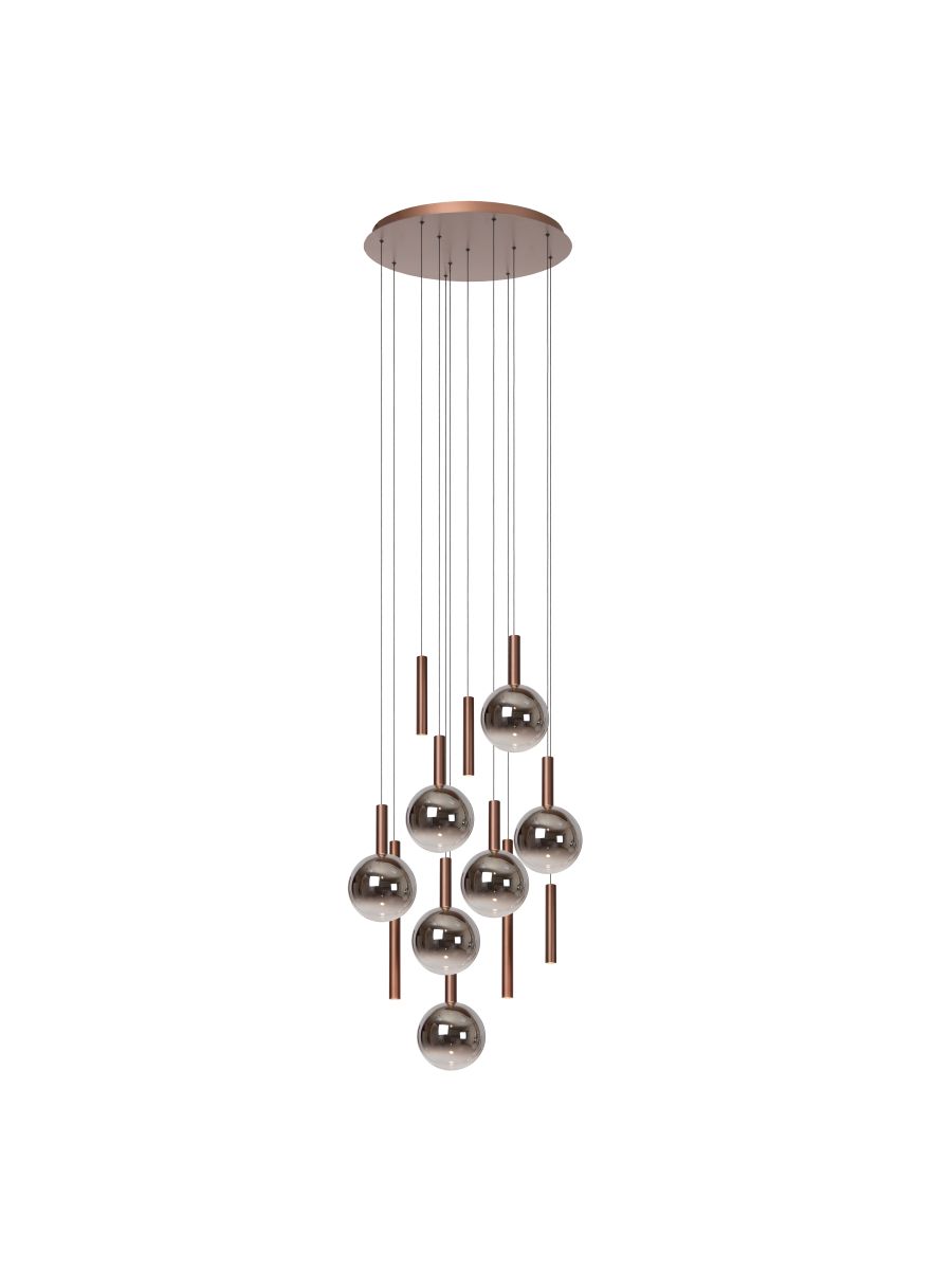 JASMINE SUSPENSION Ø75 12X4,5W CUIVRE