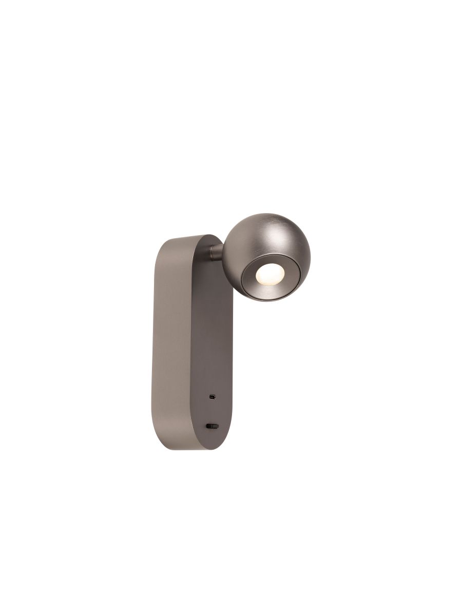 MONTANA APPLIQUE MURALE 6,3W FER GRIS