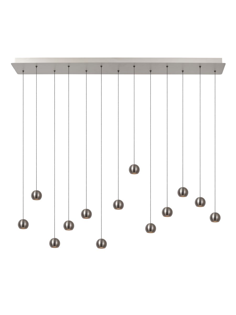 MONTANA SUSPENSION 13X5,7W FER GRIS