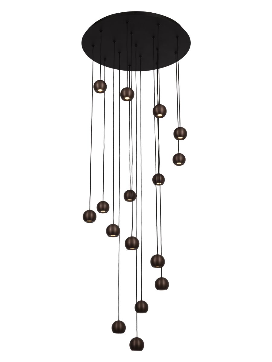 MONTANA SUSPENSION 16X5,7W CAFÉ