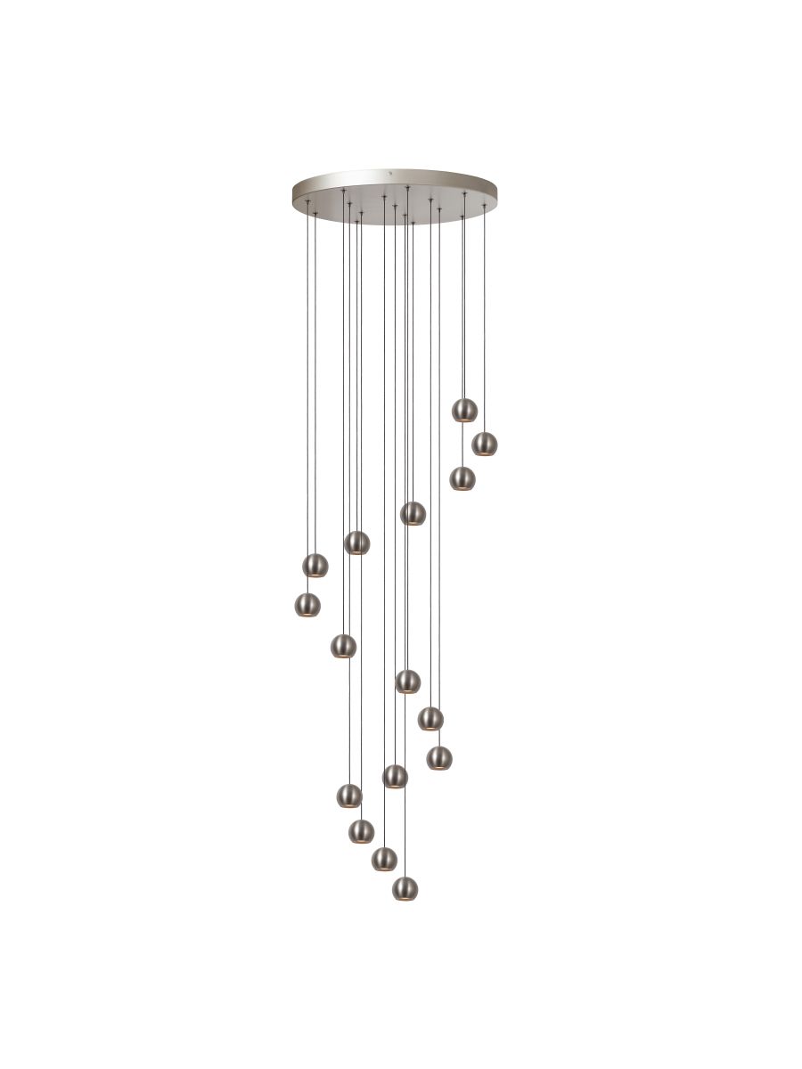 MONTANA SUSPENSION 16X5,7W FER GRIS