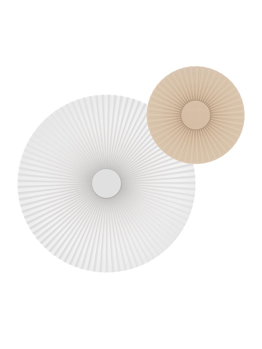 PACK DE 2 CARMEN APPLIQUES S SABLE DORÉ, M BLANC, ENTRETOISE SABLE DORÉ