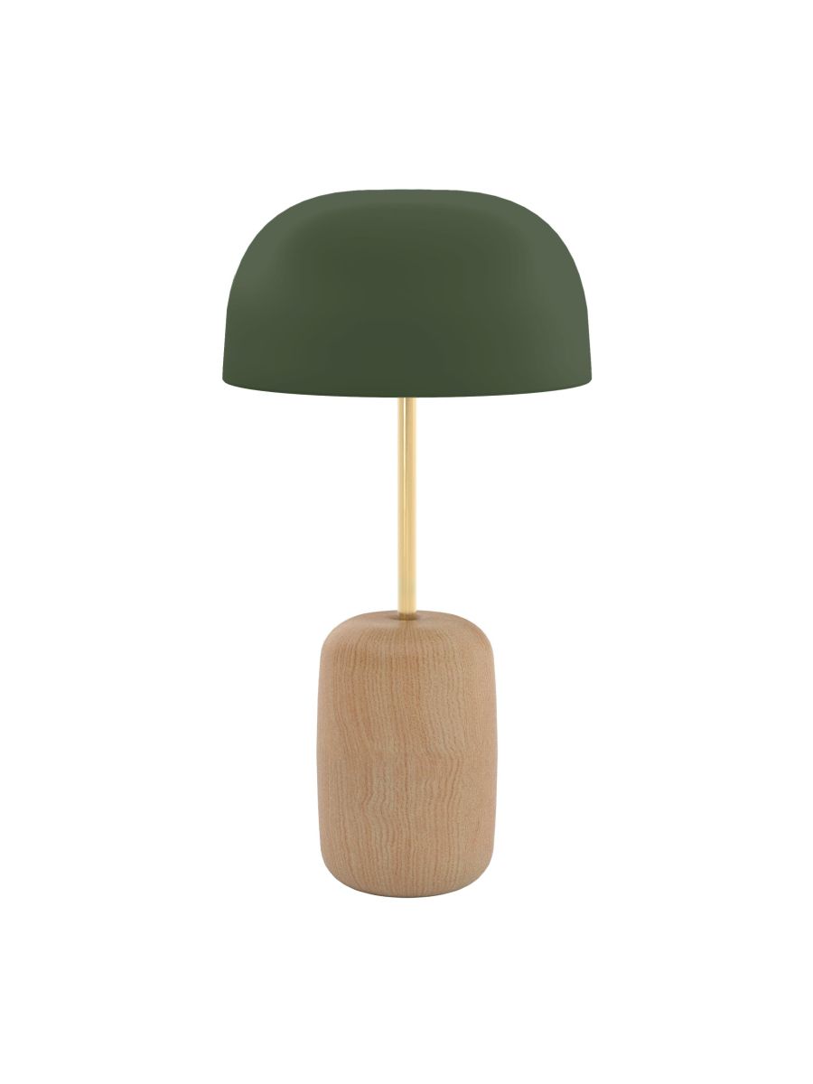 NINA LAMPE DE TABLE ABAT-JOUR VERT CENDRÉ