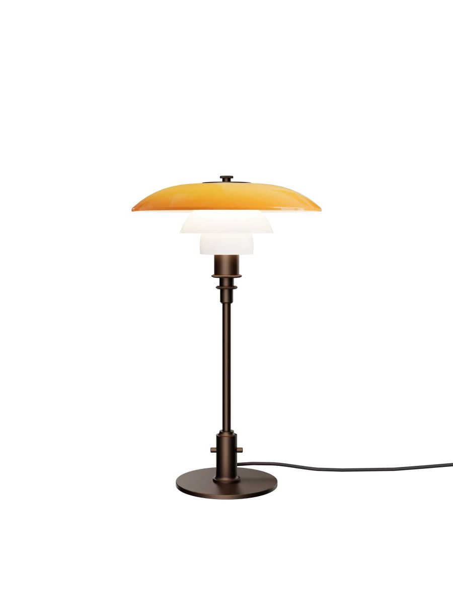 PH 3/2 LAMPE DE TABLE CENTENARY EDITION AMBRE/OPAL BLANC