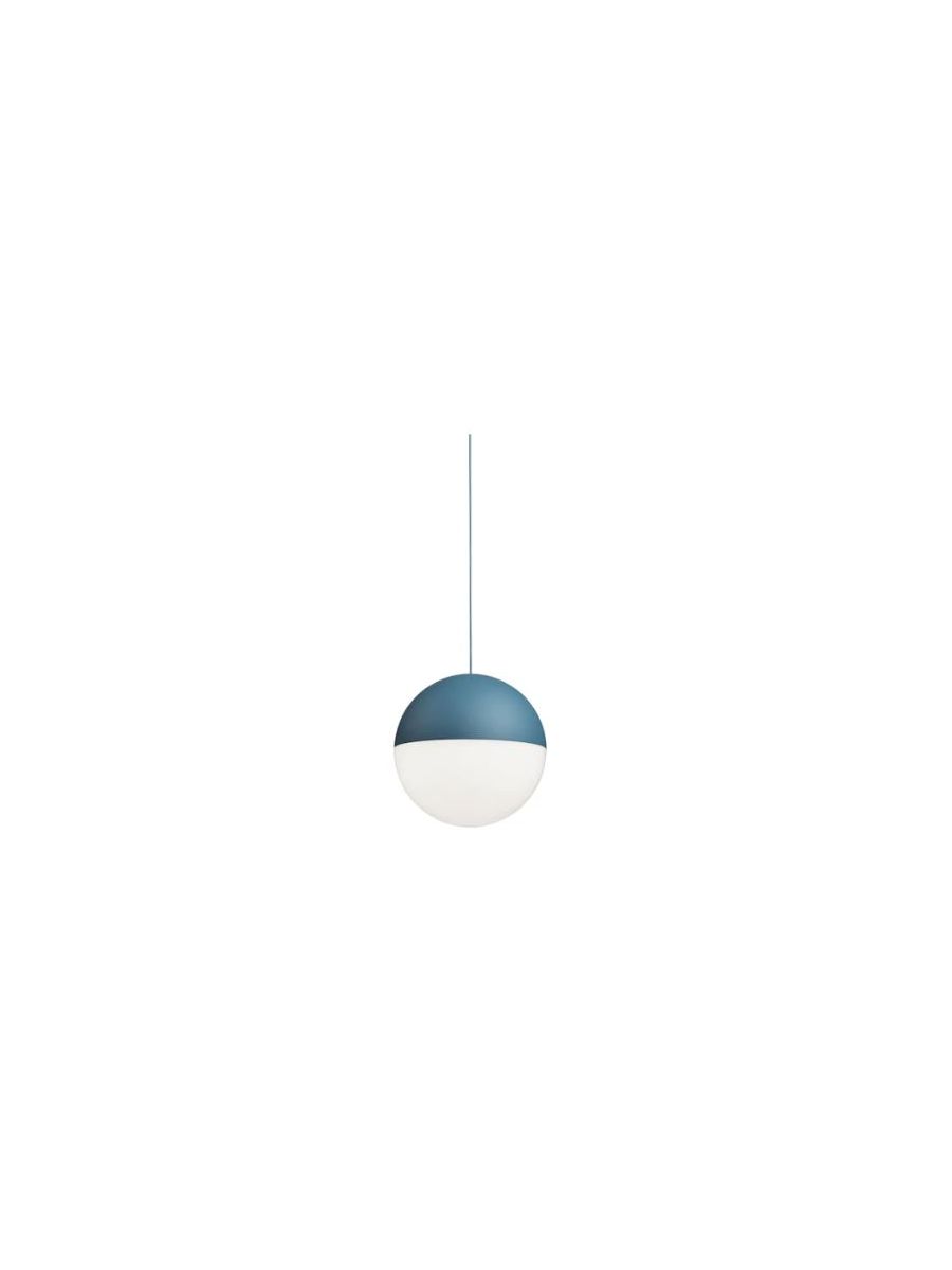 STRING LIGHT-SPHERE HEAD SUSPENSION-BLEU AZUR-NON-GRAND