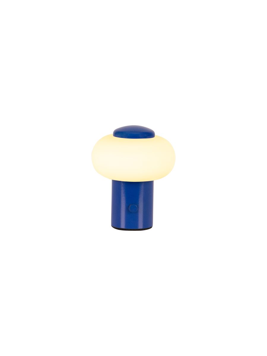 GUSTAV LAMPE DE TAB. BLEU Ø8 LED DIMM. 0,8W 2700K