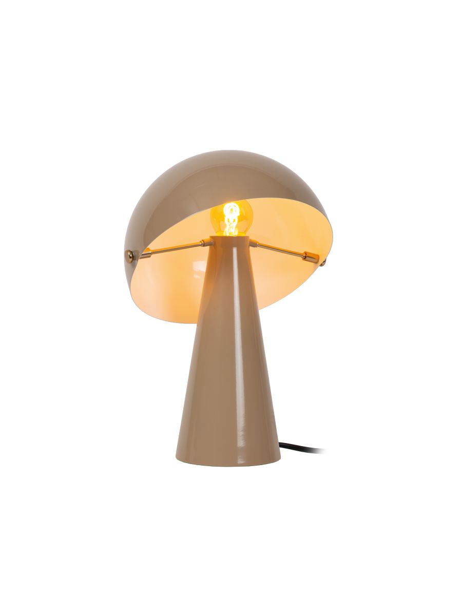 BARONE LAMPE DE TAB. TAUPE Ø23 1XE27 40W MÉTAL