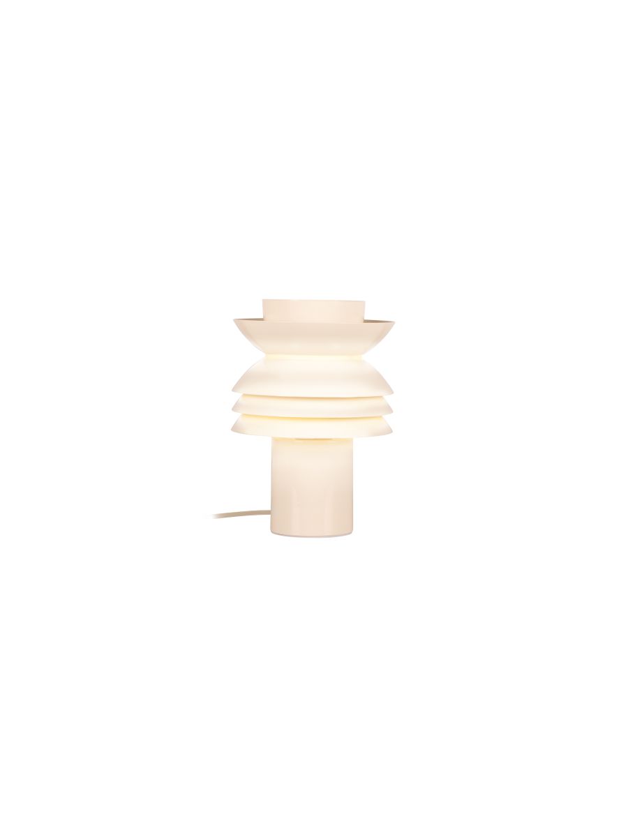 YINDRA LAMPE DE TAB. CRÈME Ø17,5 1XE27 40W MÉTAL