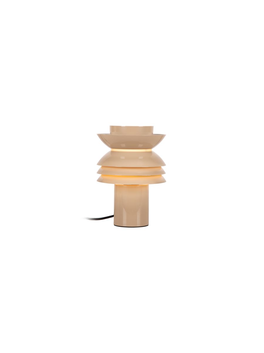 YINDRA LAMPE DE TAB. TAUPE Ø17,5 1XE27 40W MÉTAL