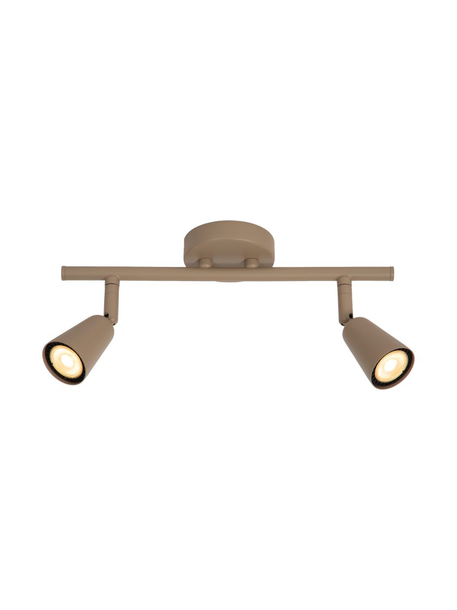 TIANA SPOT MURAL TAUPE 2XGU10 25W MÉTAL