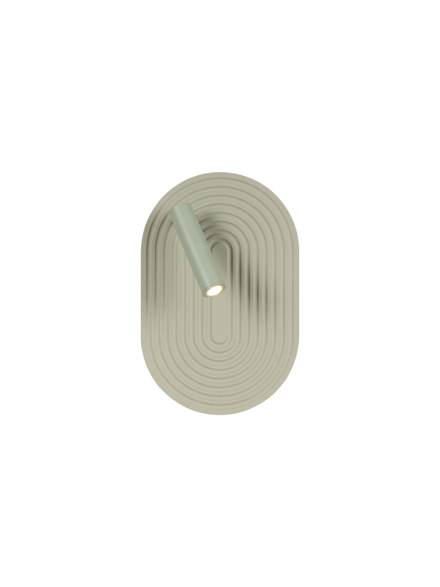 CARMINO APPLIQUE MUR. VERT LED 14W 2700K BOIS