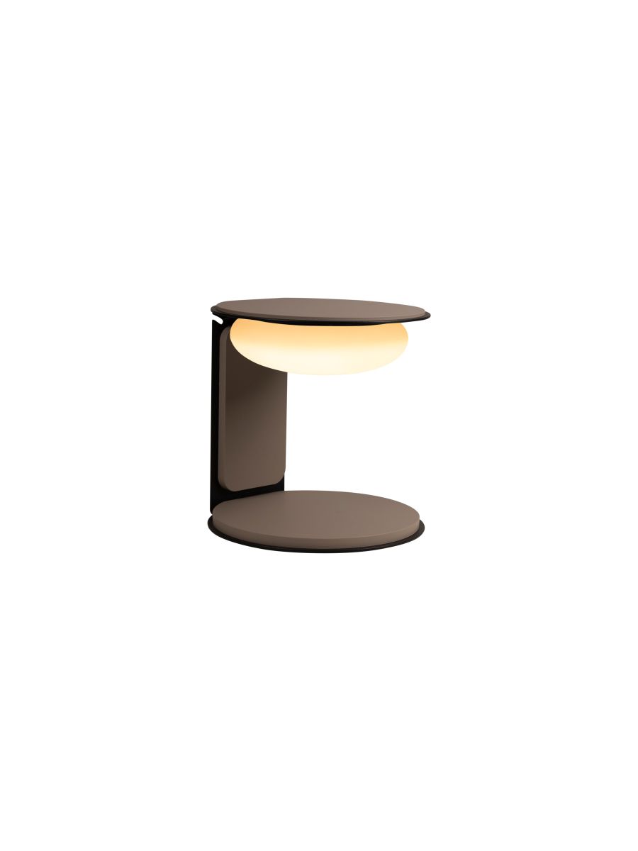 ALINDA LAMPE DE TAB. TAUPE Ø20 LED DIMM. 9W 3000K