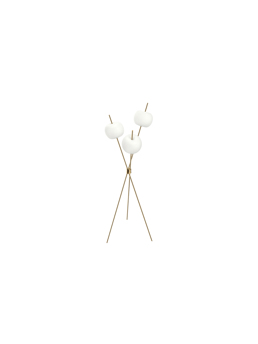 KUSHI LAMPADAIRE LAITON