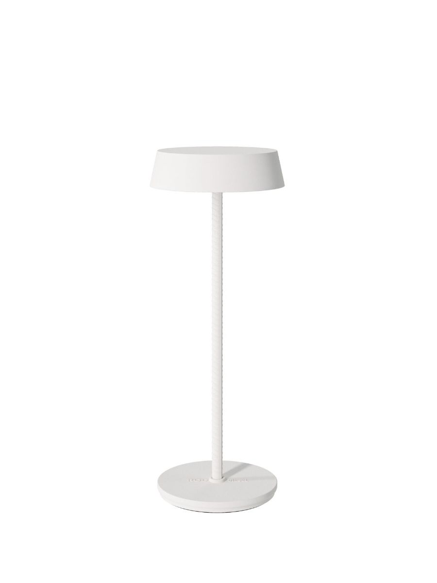 ROD LAMPE SUR BATTERIE BLANC MAT