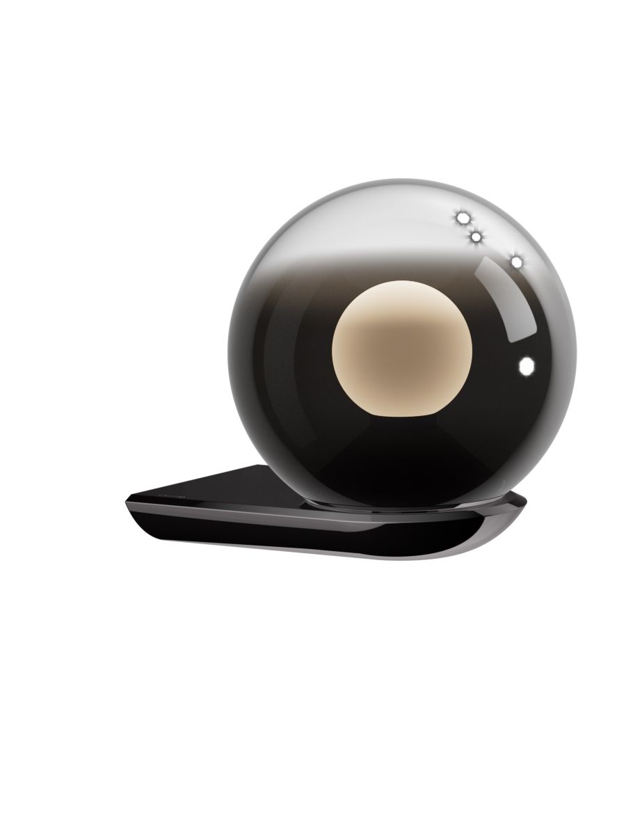 LUNA PARETE AIR FLOOR MIRRORED UP DARK CHROME, BASE DARK CHROME 9W 2700-4000K CRI 95