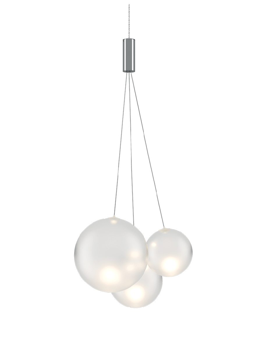 RANDOM MULTIPLE SUSPENSION BLANC SATINE