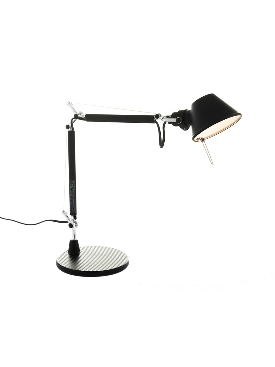 TOLOMEO MICRO TABLE E14-CORPS DE LAMPE + BASE-NOIR